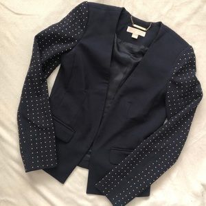 Michael Kors Studded Sleeve Blazer